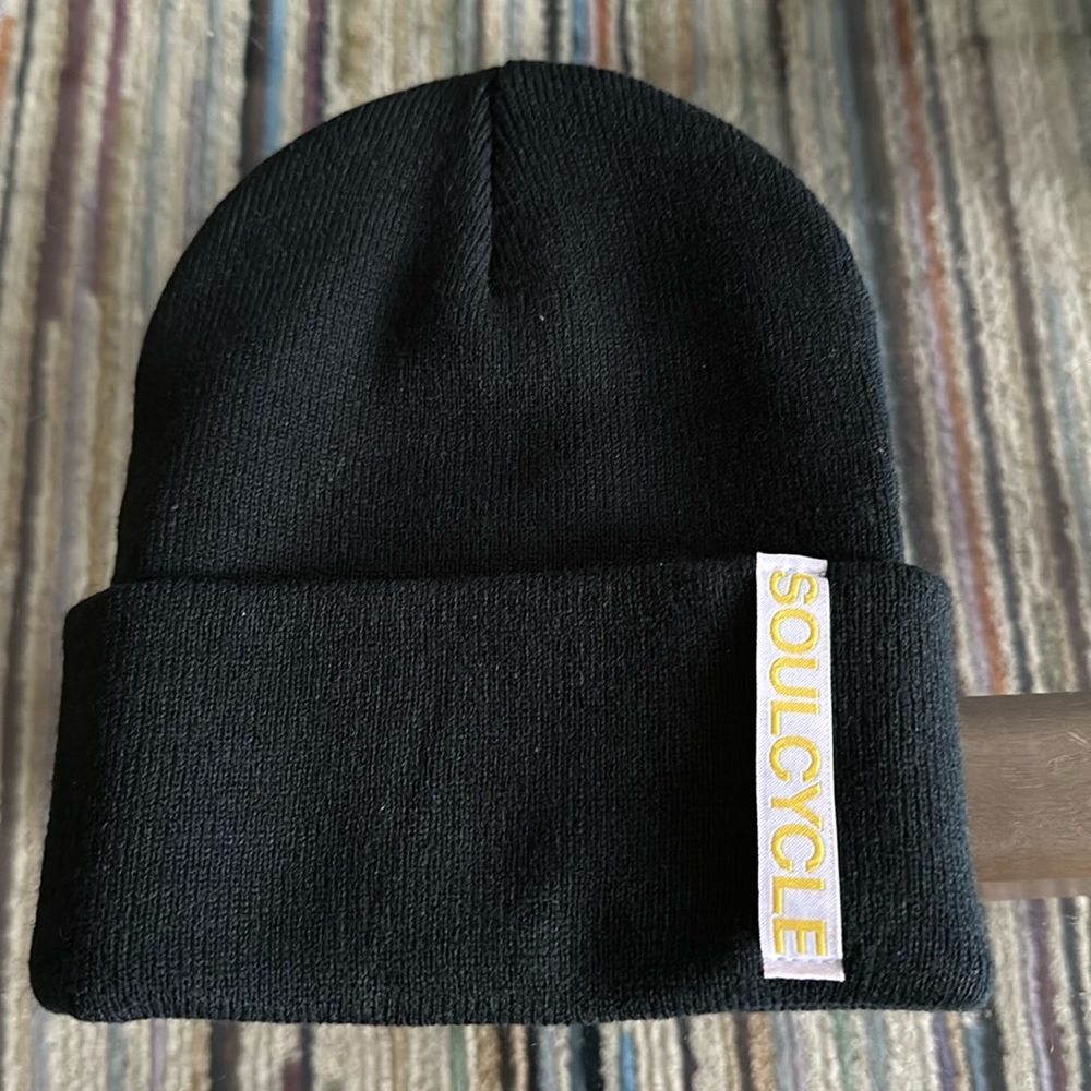 SoulCycle Black Knit hat